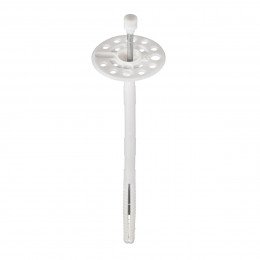 Anchor for fixing thermal insulation with elongated expansion zone and metal nail  and thermal head LDK/TZ EasyFix 