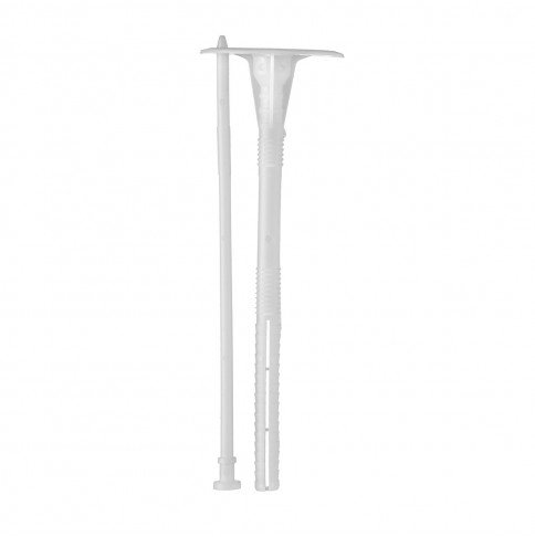 Anchor for fixing thermal insulation with elongated expansion zone and plastic nail LZK-P