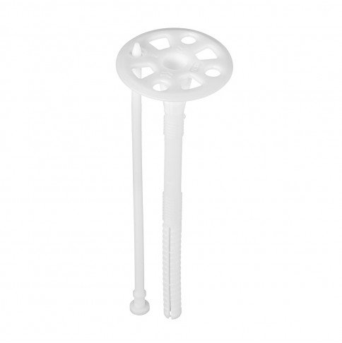 Anchor for fixing thermal insulation with elongated expansion zone and plastic nail LZK-P