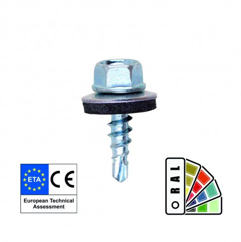 Self-drilling screw for fastening a metal profile to metal profile WSt2