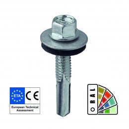 Self-tapping screw for attaching a metal profile to wooden structures (Roofing self-tapping screw)